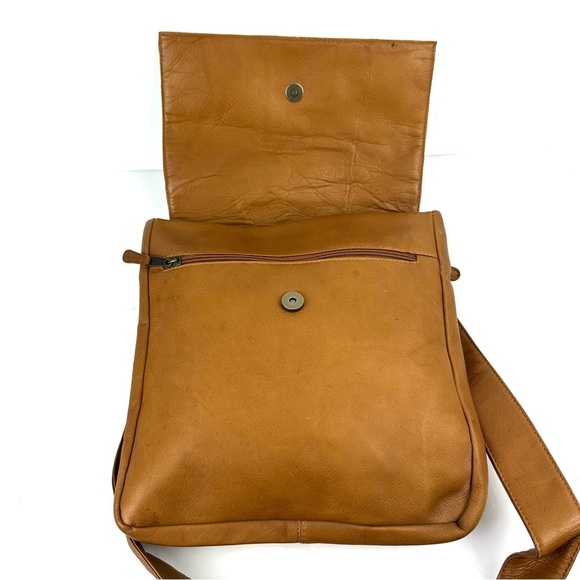 Clava American Messenger Bag Vintage British Tan Handbag Purse Unisex - Picture 3 of 10